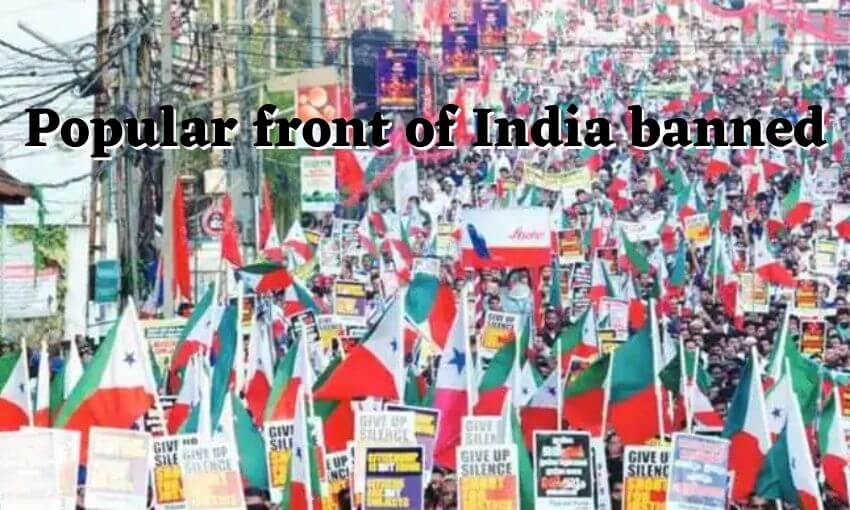 Popular front of India banned