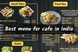 Best menu for cafe in India