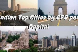 Indian Top Cities by GPD per Capital