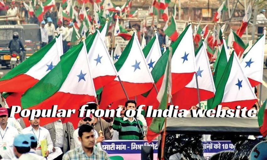 Popular front of India website