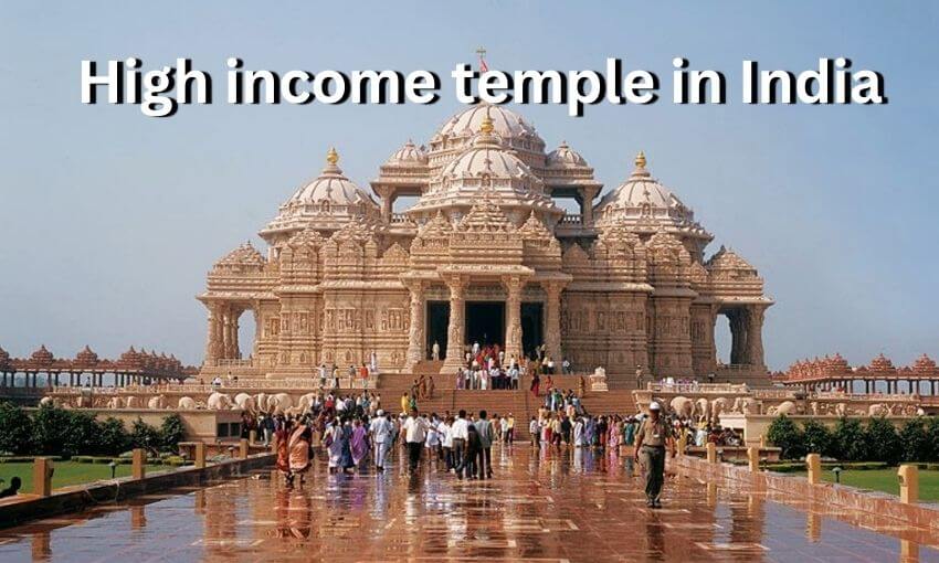 High income temple in India