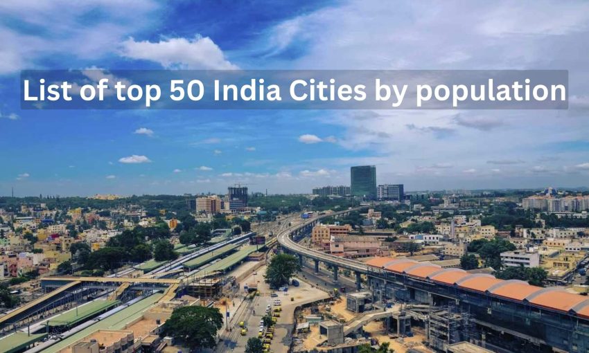 Top fifty populated cities